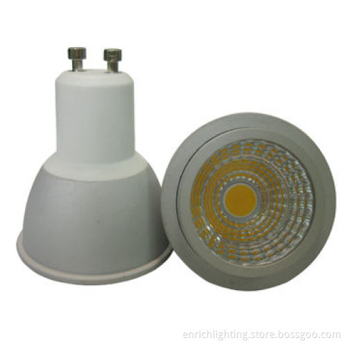 6W COB LED Spotlights with Reflection, GU10 Base, 550lm Lumen and 2,800-3,200K Warm White